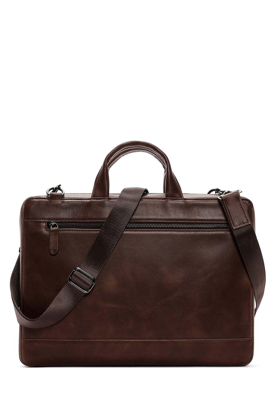 Men's Brown Leather Briefcase 23SBD3302CR | Derimod