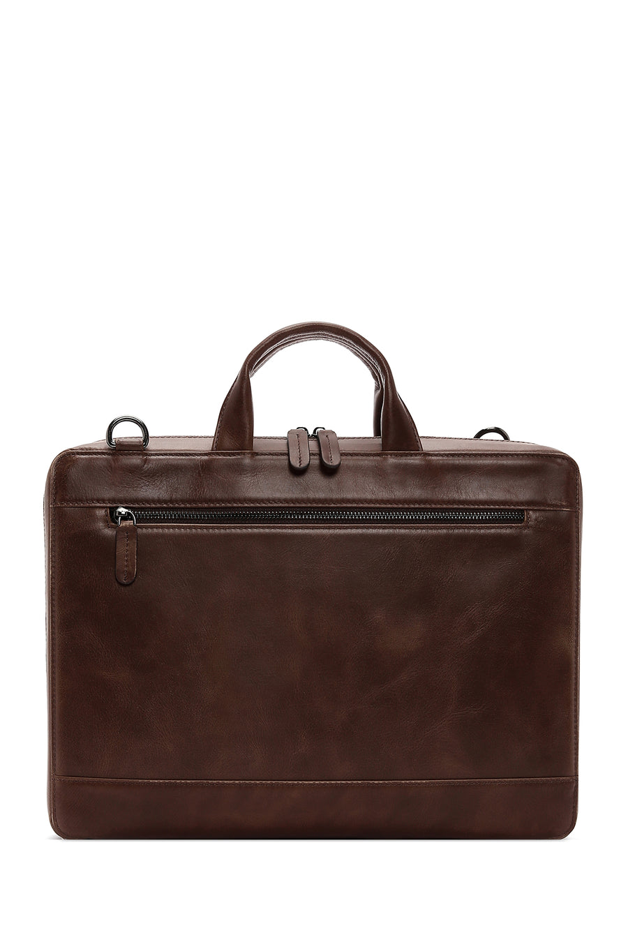Men's Brown Leather Briefcase