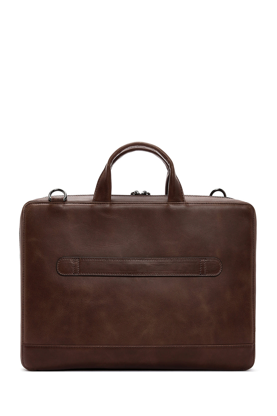 Men's Brown Leather Briefcase