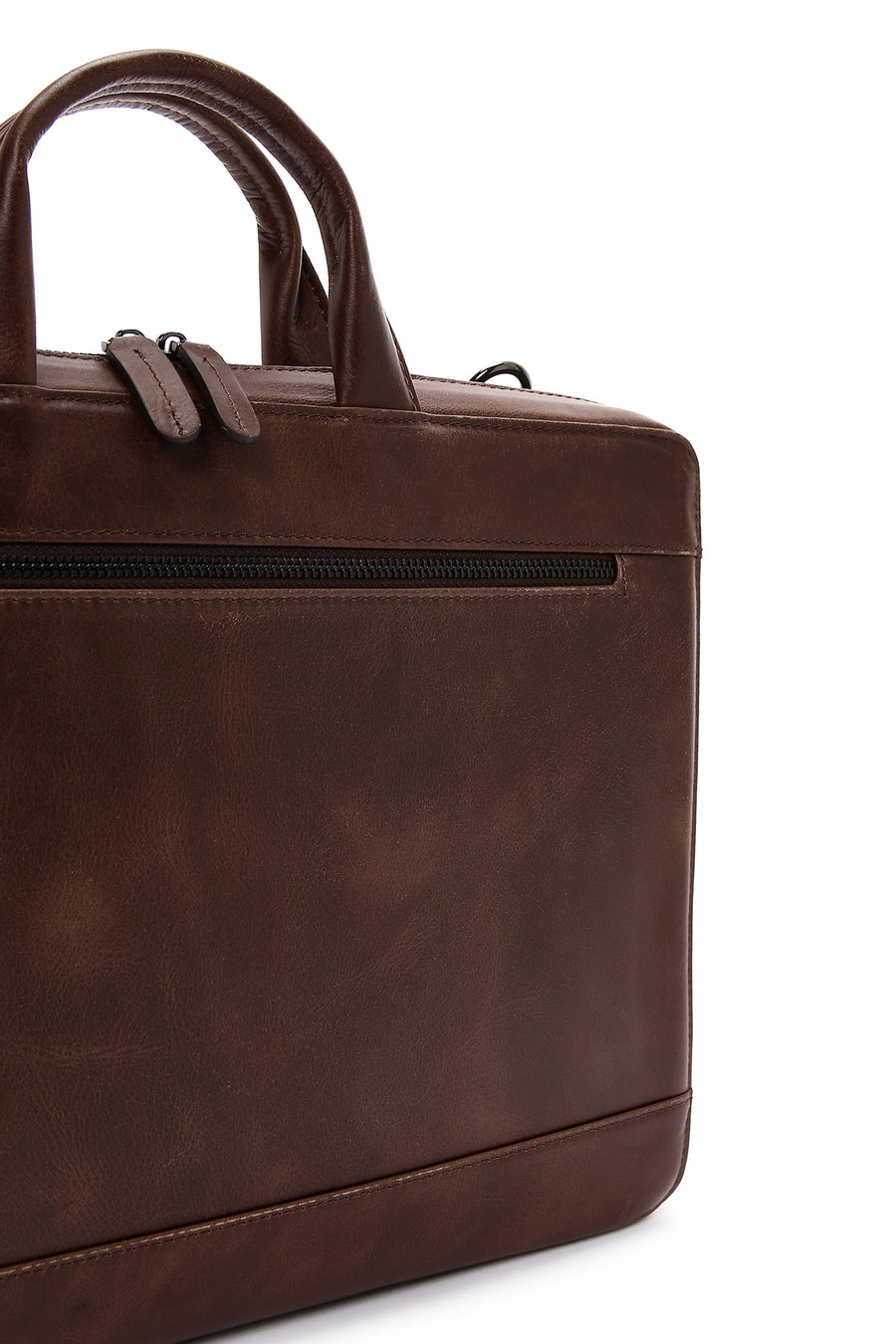 Men's Brown Leather Briefcase