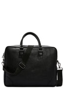 Men's Black Leather Briefcase | Derimod