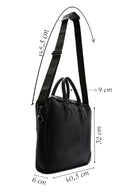 Men's Black Leather Briefcase | Derimod