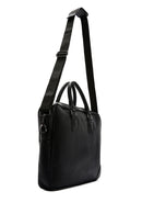 Men's Black Leather Briefcase | Derimod