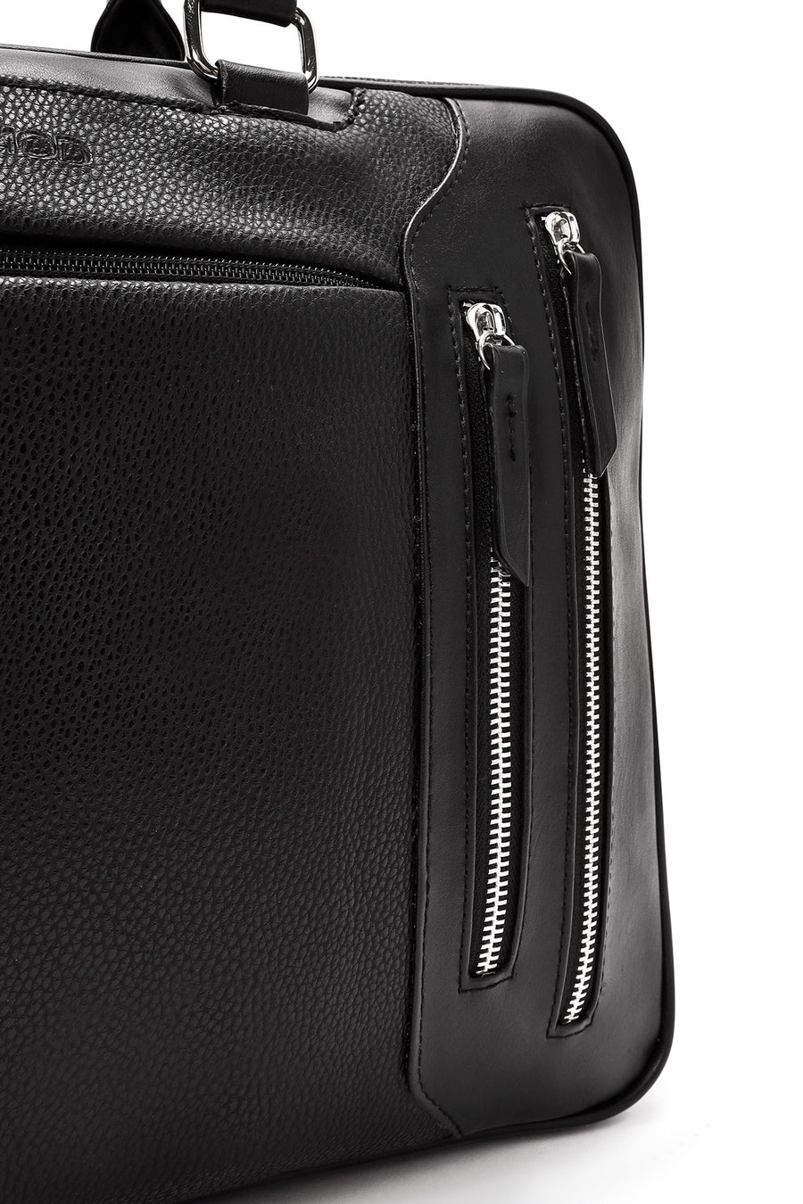Men's Black Long Strap Briefcase