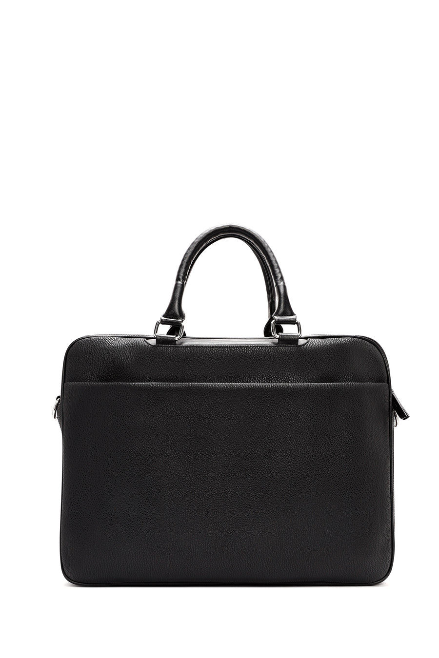 Men's Black Long Strap Briefcase