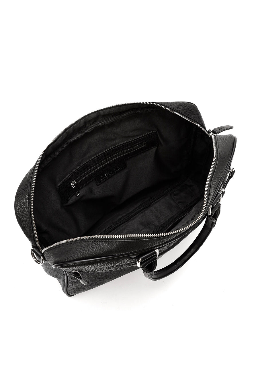 Men's Black Long Strap Briefcase