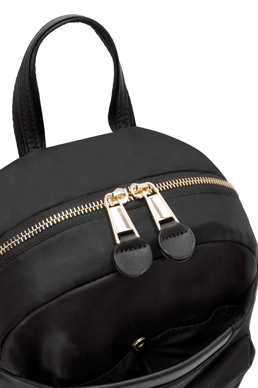 Women's Black Front Pocket Backpack
