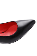 Derimod Gritti Kadın Siyah Kalın Topuklu Deri Ayakkabı | Derimod