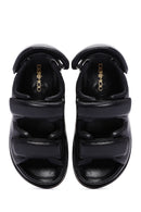 Kadın Siyah Deri Sandalet | Derimod