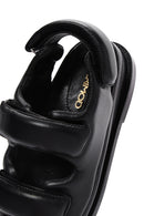 Kadın Siyah Deri Sandalet | Derimod