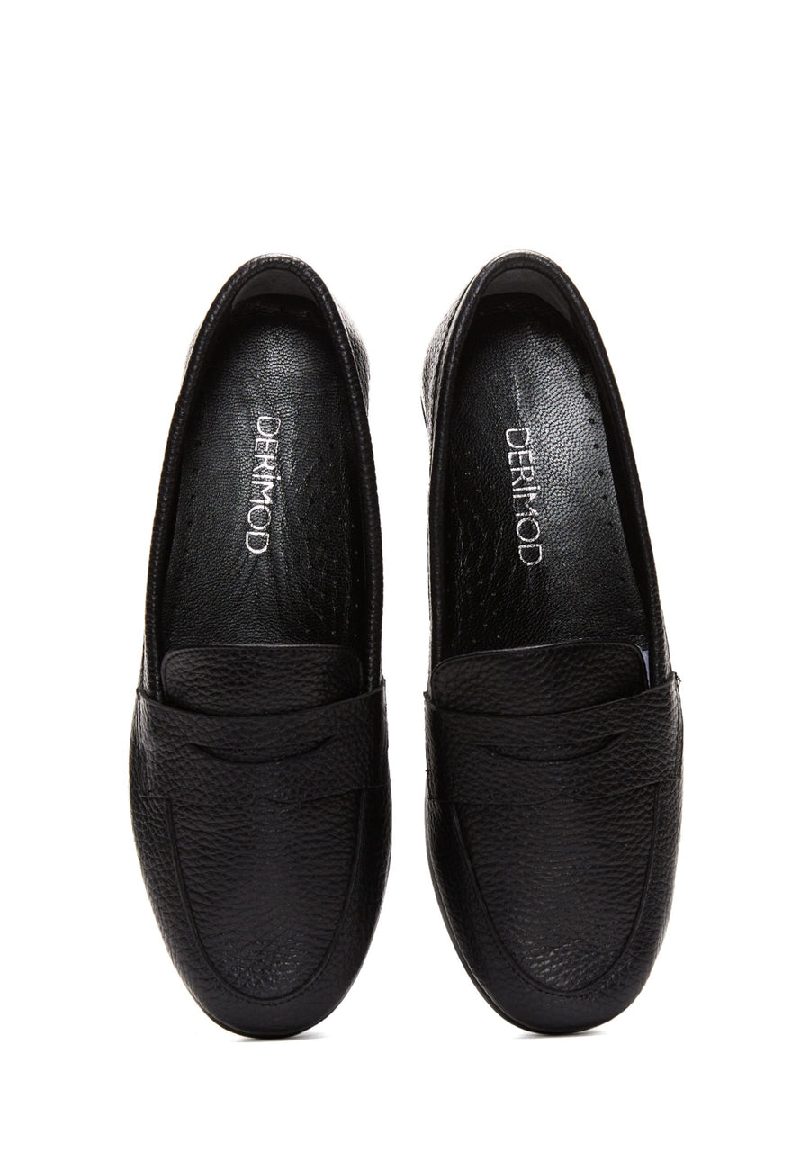 Kadın Siyah Deri Comfort Loafer