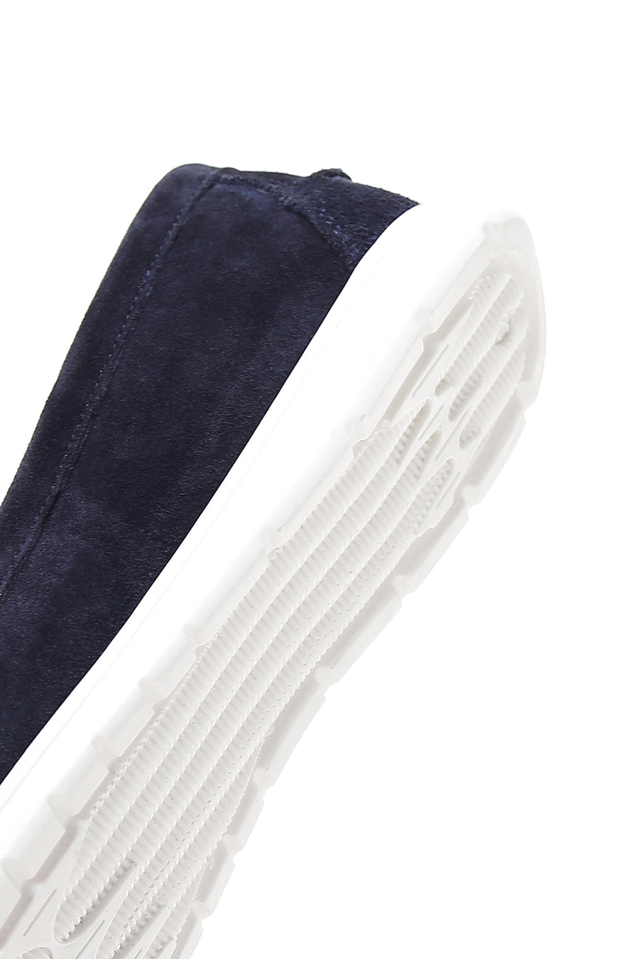 Kadın Lacivert Süet Deri Comfort Loafer