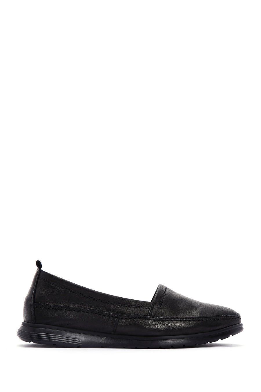 Kadın Siyah Deri Comfort Loafer 23SFD151718 | Derimod