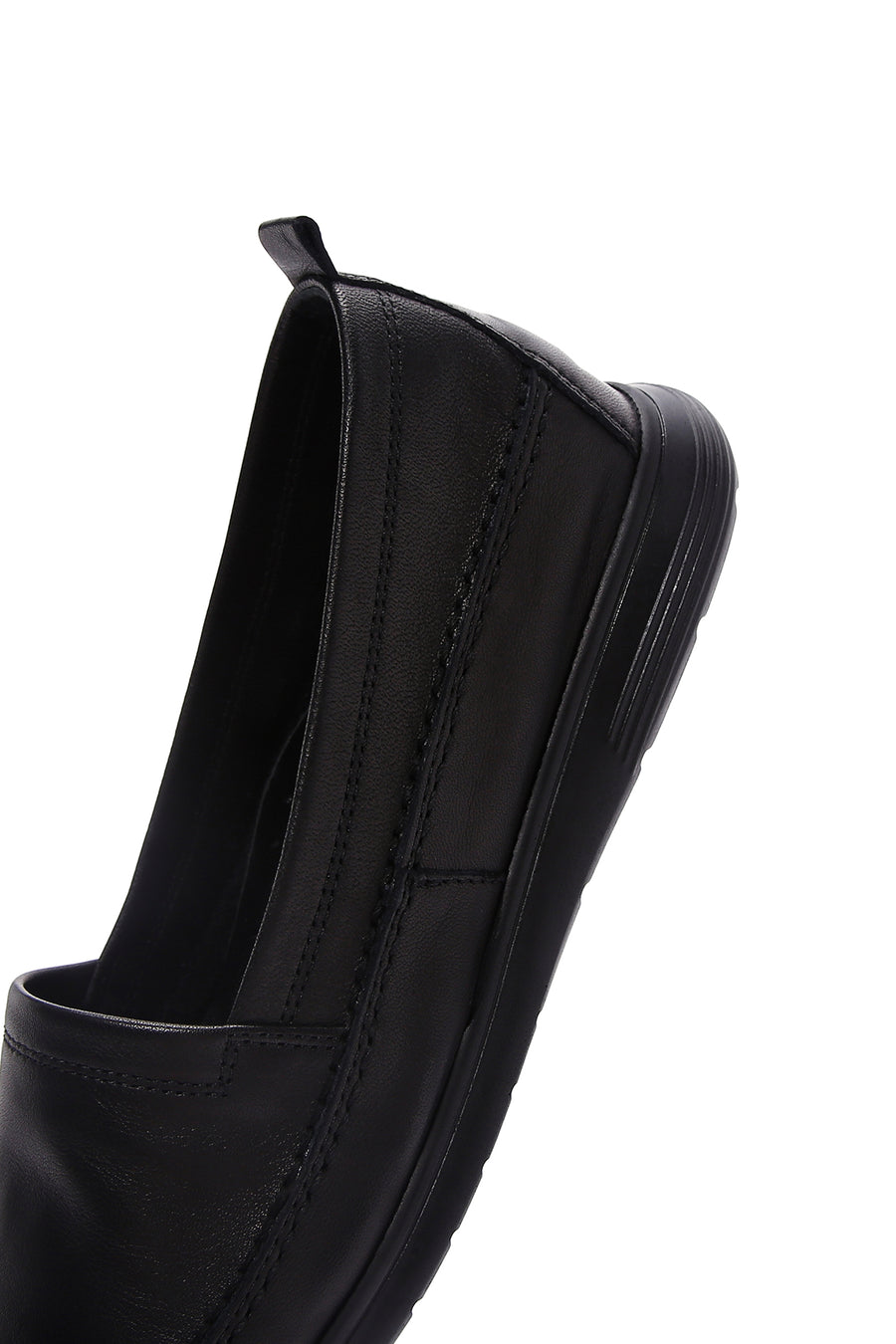 Kadın Siyah Deri Comfort Loafer