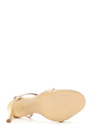 Kadın Altın Yüksek Topuklu Sandalet | Derimod