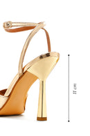 Kadın Altın Bilekten Bağlamalı Topuklu Sandalet | Derimod