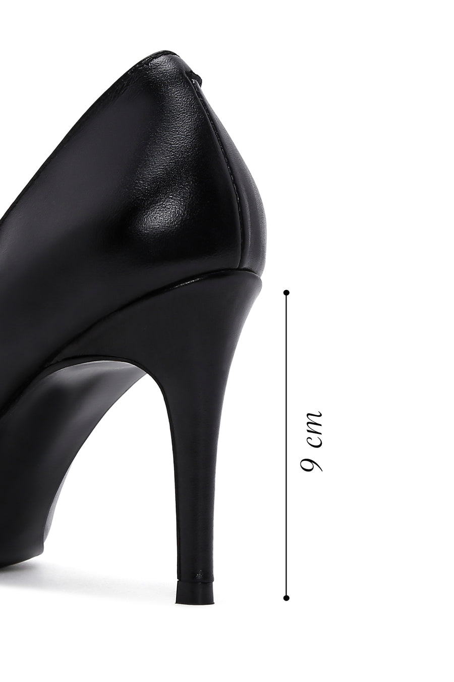 Women's Black Leather Stiletto