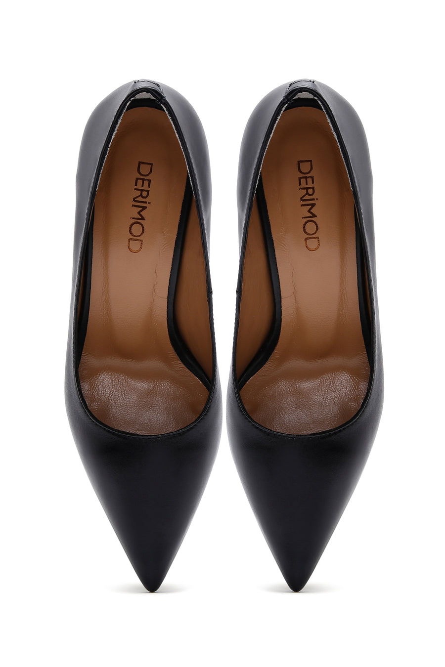 Women's Black Leather Stiletto
