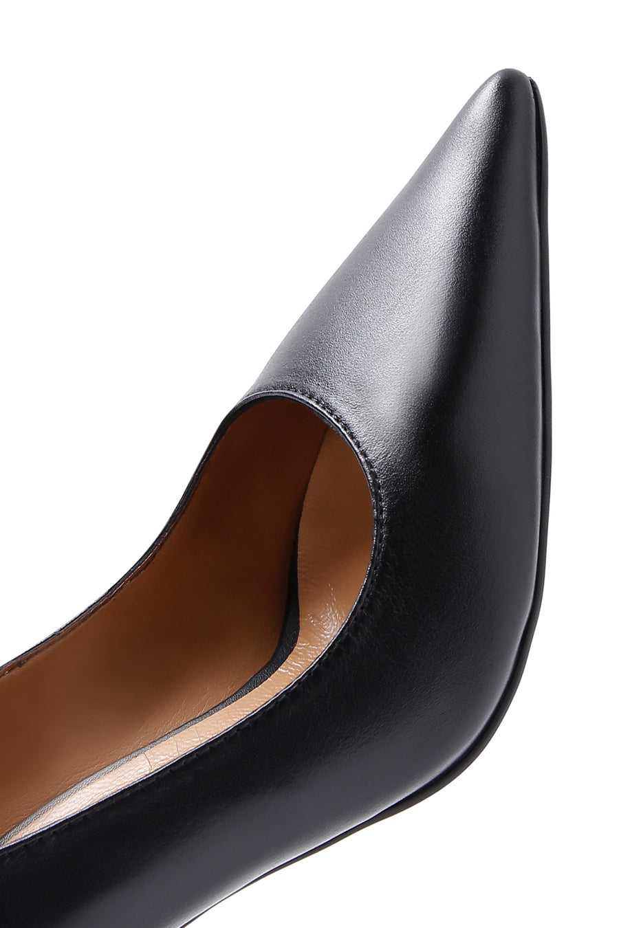 Women's Black Leather Stiletto