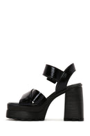 Kadın Siyah Platform Kalın Topuklu Sandalet | Derimod