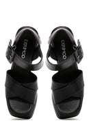 Kadın Siyah Platform Kalın Topuklu Sandalet | Derimod