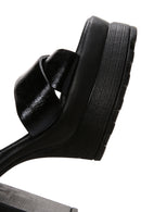 Kadın Siyah Platform Kalın Topuklu Sandalet | Derimod