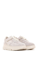 Women's Beige Thick Soled Sneaker | Derimod
