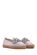 Women's Beige Stone Straw Sole Espadrille | Derimod