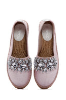 Women's Beige Stone Straw Sole Espadrille | Derimod