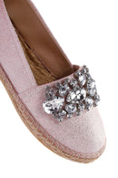 Women's Beige Stone Straw Sole Espadrille | Derimod