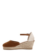 Kadın Taba Süet Dolgu Topuk Espadril | Derimod