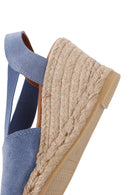 Kadın Lacivert Süet Deri Dolgu Topuk Espadril | Derimod