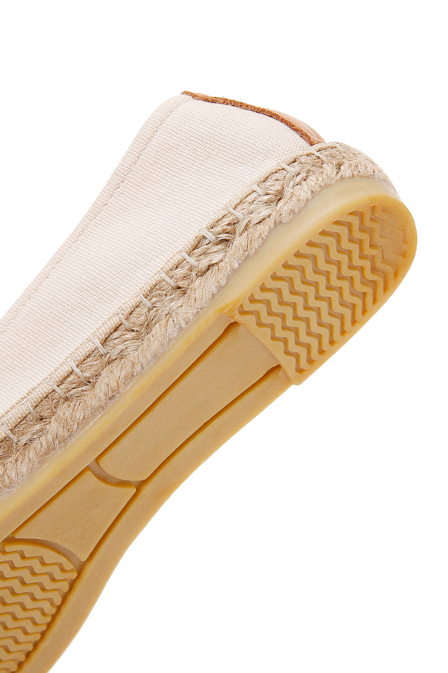 Women's Beige Stone Straw Sole Espadrille