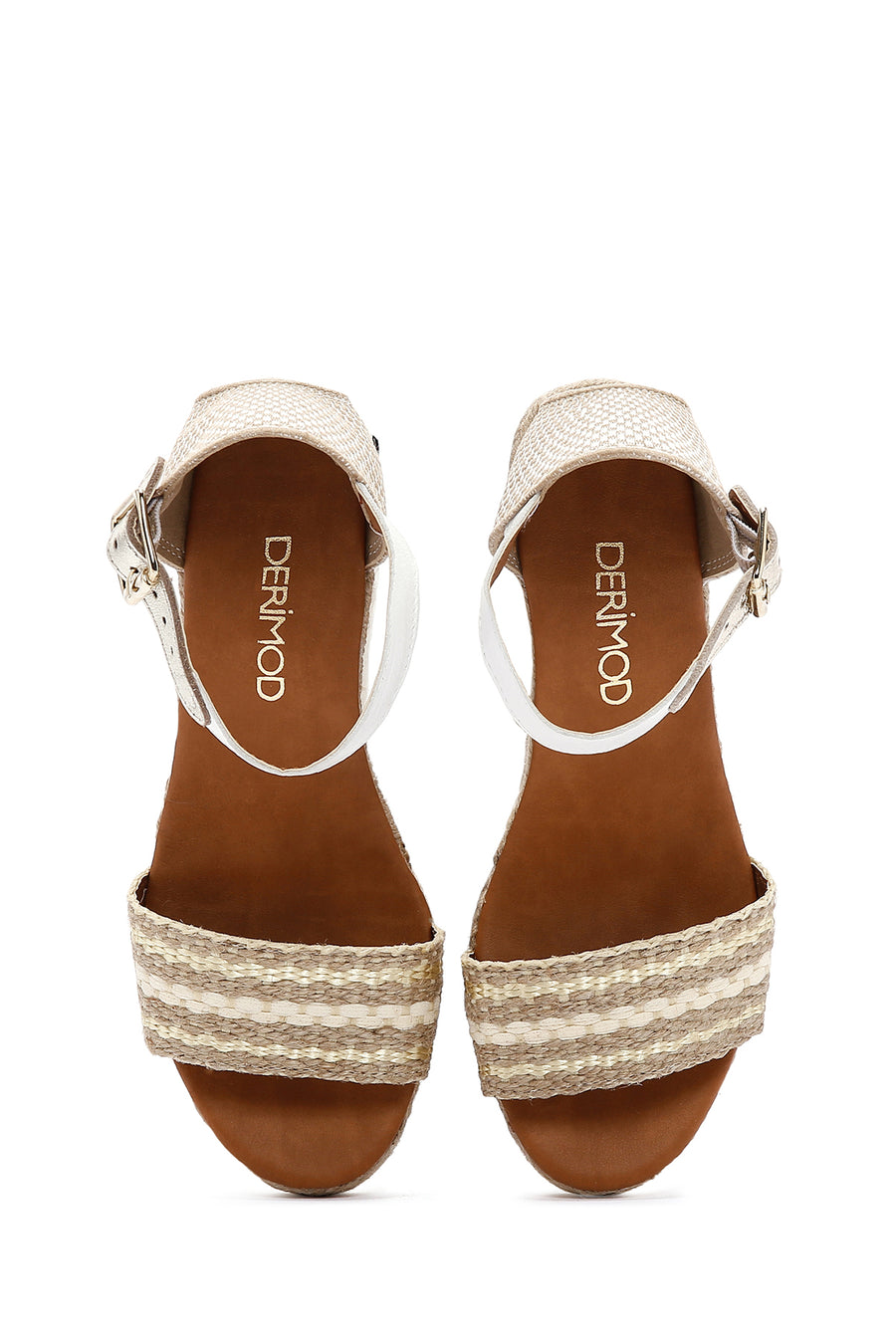 Women's White Wedge Heel Espadrille Sandals