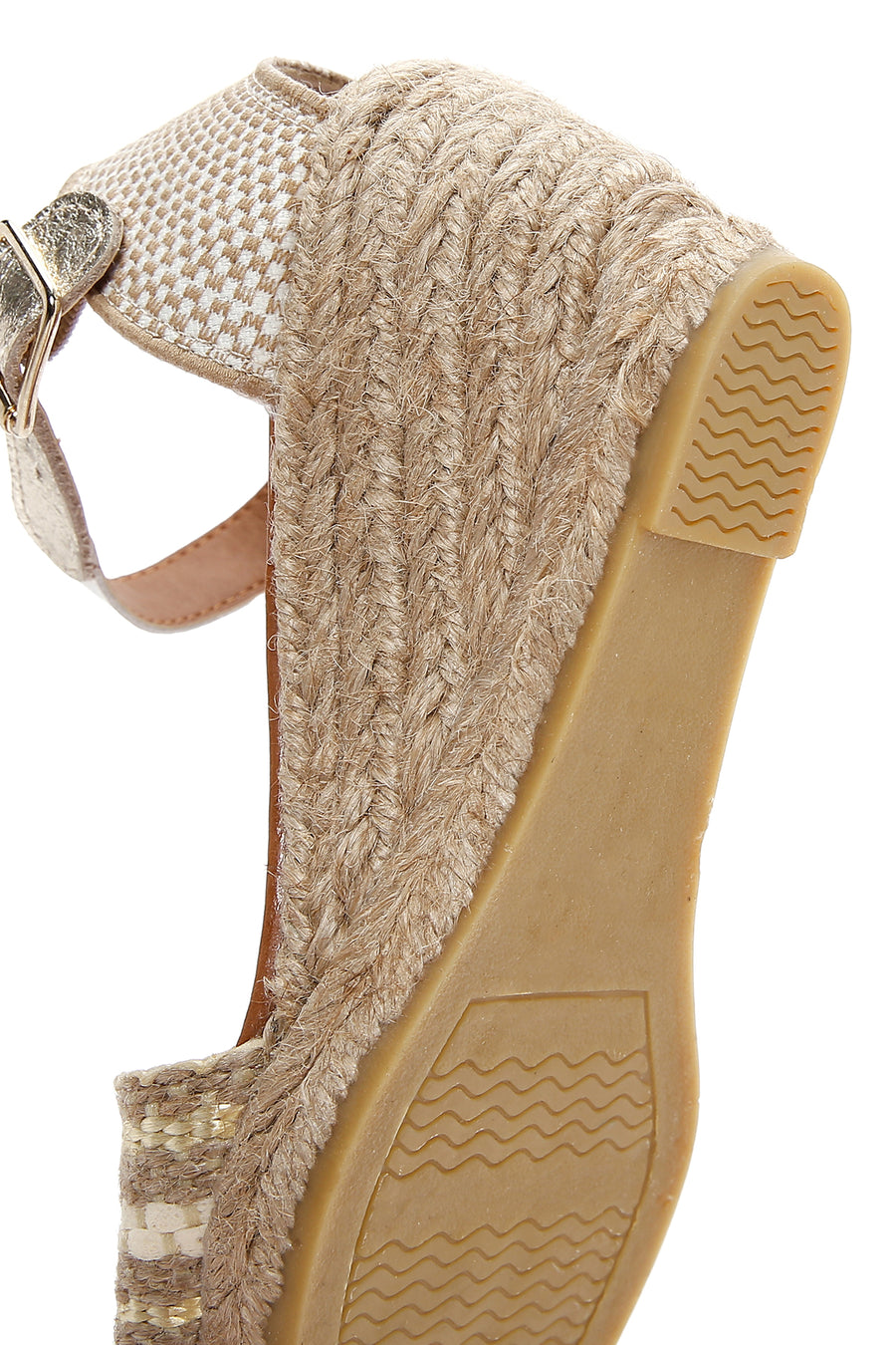 Women's White Wedge Heel Espadrille Sandals