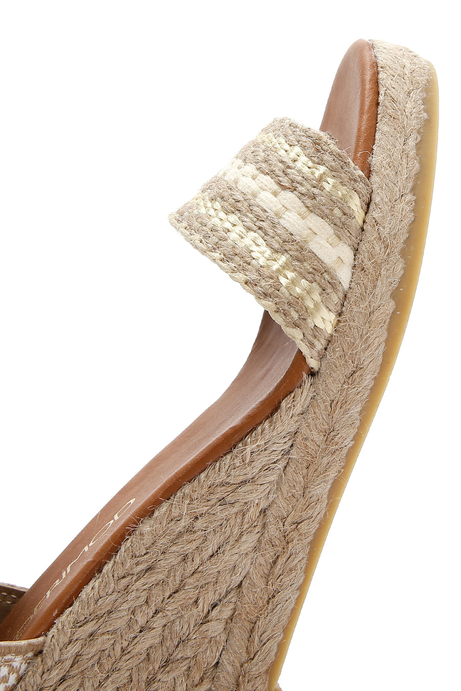 Women's White Wedge Heel Espadrille Sandals