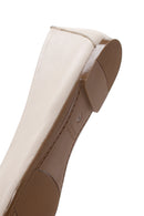 Kadın Bej Deri Tokalı Babet | Derimod