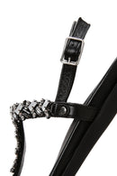 Women's Black Stone Flip Flops Sandals | Derimod