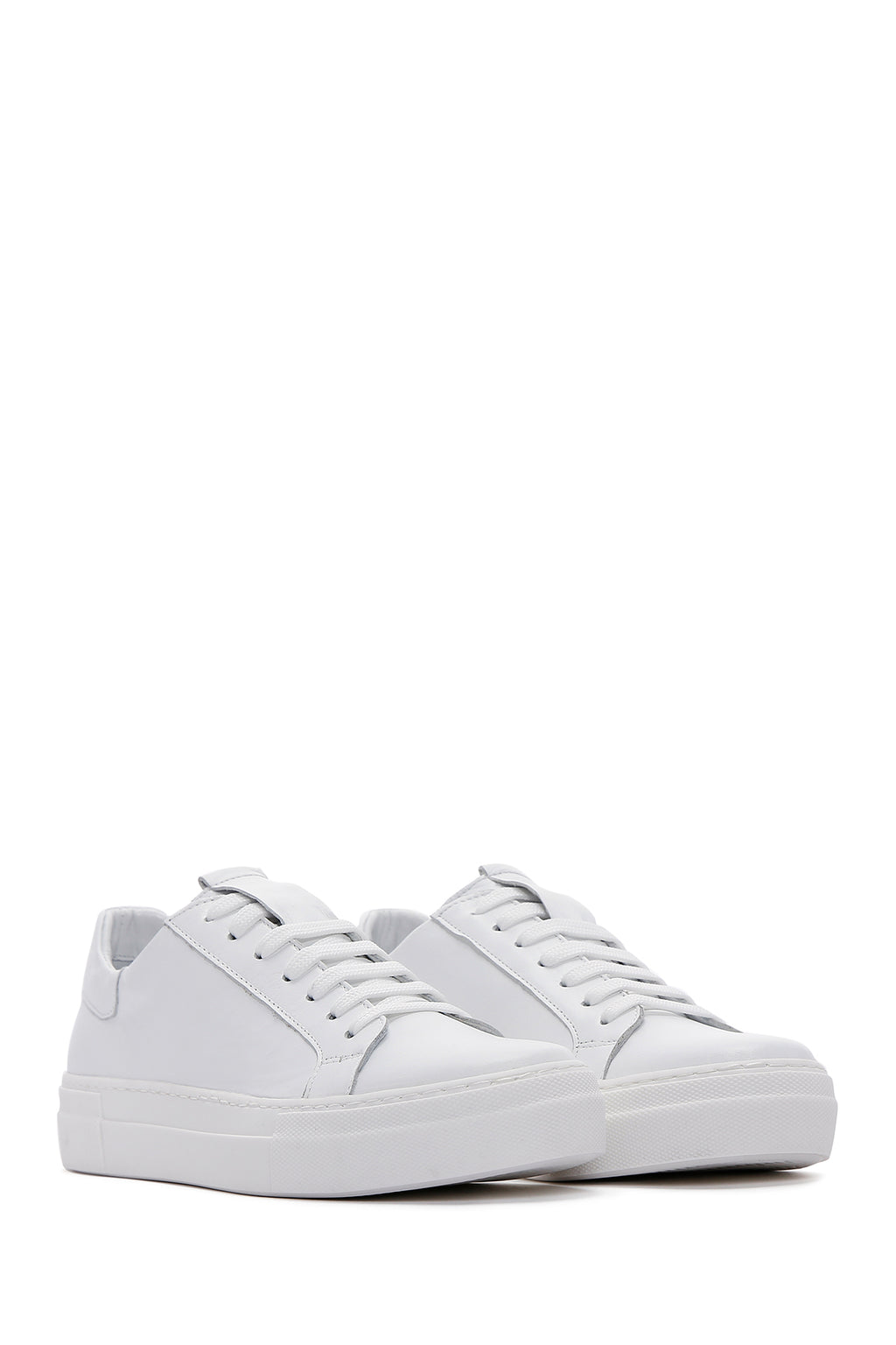 Kadın Beyaz Deri Sneaker