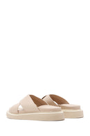 Kadın Bej Deri Comfort Terlik | Derimod