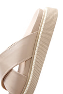 Kadın Bej Deri Comfort Terlik | Derimod