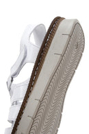 Kadın Beyaz Deri Comfort Sandalet | Derimod