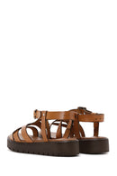 Kadın Taba Deri Bodrum Sandalet | Derimod