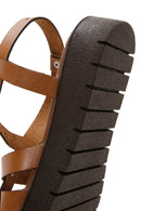 Kadın Taba Deri Bodrum Sandalet | Derimod