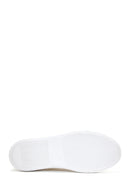 Kadın Altın Deri Baskılı Sneaker | Derimod