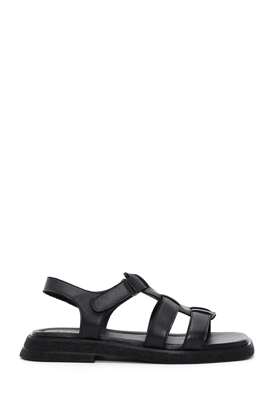 Kadın Siyah Deri Comfort Sandalet 23SFD361818 | Derimod
