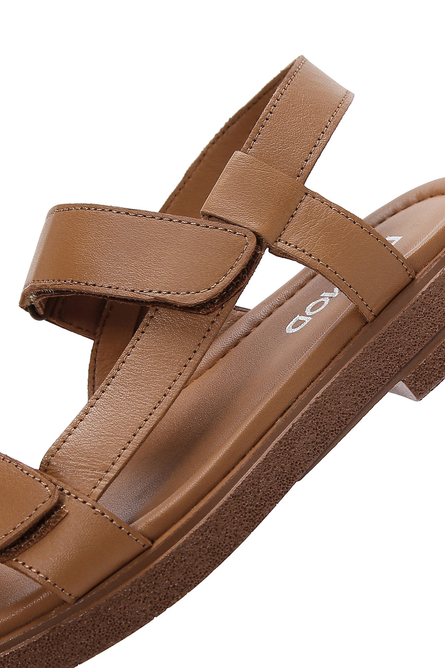 Kadın Taba Deri Comfort Sandalet