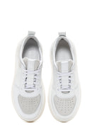 Kadın Beyaz Deri Kalın Tabanlı Sneaker | Derimod