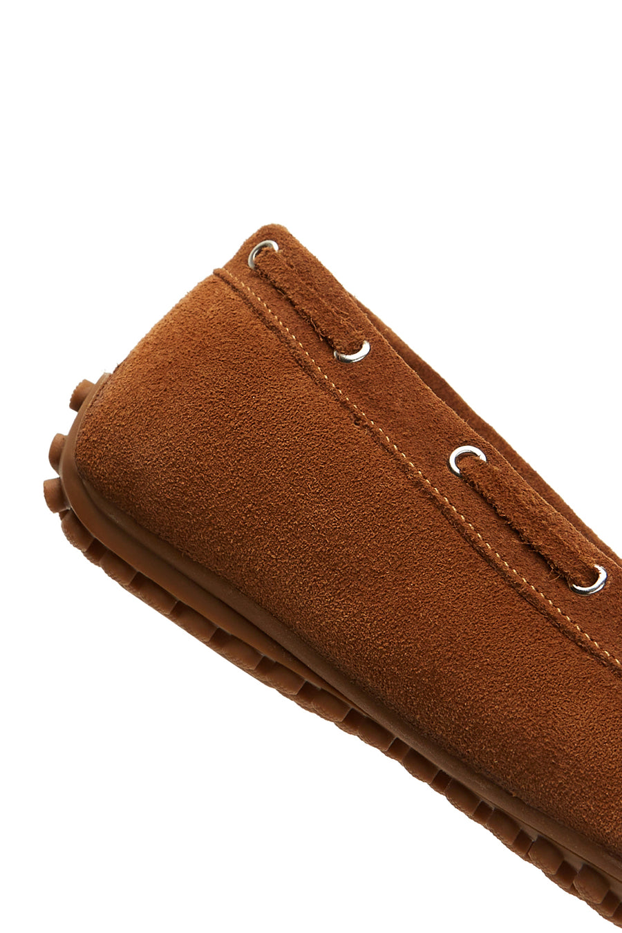 Kadın Taba Süet Deri Püsküllü Loafer