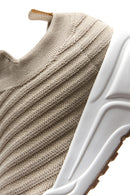 Women's Beige Thick Soled Sneaker | Derimod